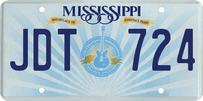 MS license plate JDT724