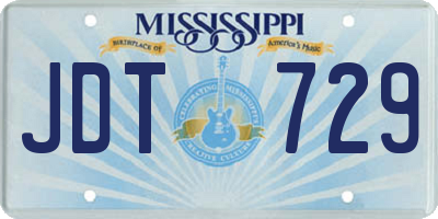 MS license plate JDT729