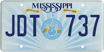 MS license plate JDT737