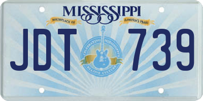 MS license plate JDT739