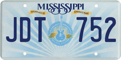 MS license plate JDT752