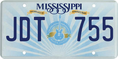 MS license plate JDT755