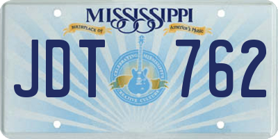 MS license plate JDT762