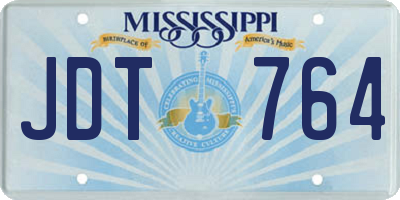 MS license plate JDT764