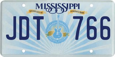 MS license plate JDT766