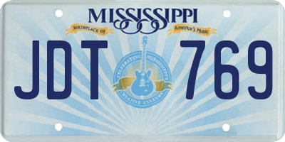 MS license plate JDT769