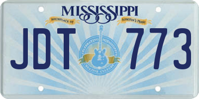 MS license plate JDT773