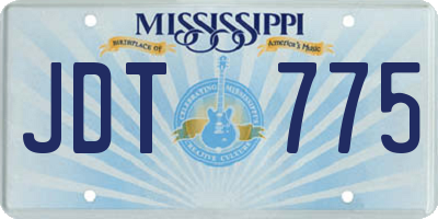 MS license plate JDT775