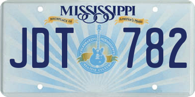 MS license plate JDT782
