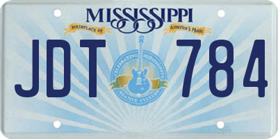 MS license plate JDT784