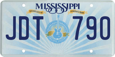 MS license plate JDT790