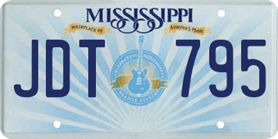 MS license plate JDT795