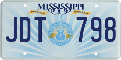 MS license plate JDT798