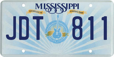 MS license plate JDT811