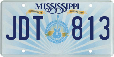 MS license plate JDT813