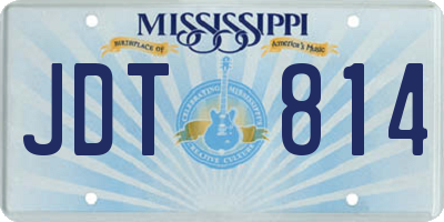 MS license plate JDT814