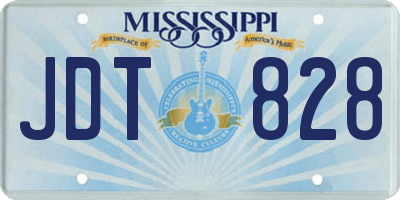 MS license plate JDT828