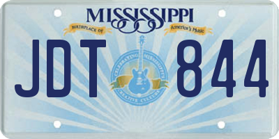 MS license plate JDT844