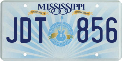 MS license plate JDT856