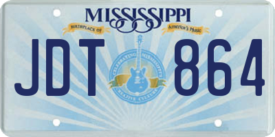 MS license plate JDT864