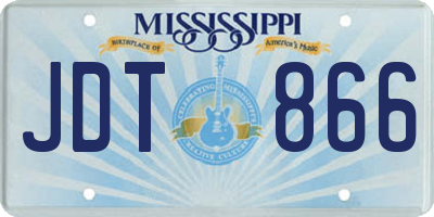 MS license plate JDT866