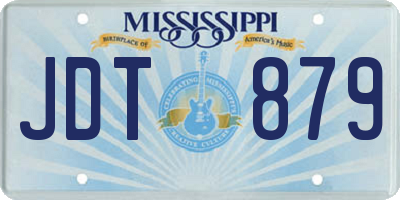 MS license plate JDT879