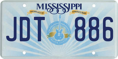 MS license plate JDT886