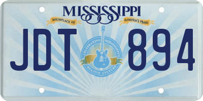 MS license plate JDT894