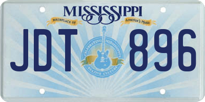 MS license plate JDT896