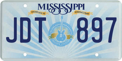 MS license plate JDT897