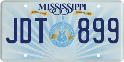 MS license plate JDT899