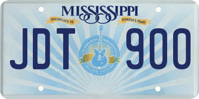 MS license plate JDT900