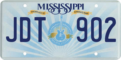 MS license plate JDT902