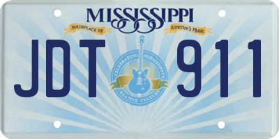 MS license plate JDT911