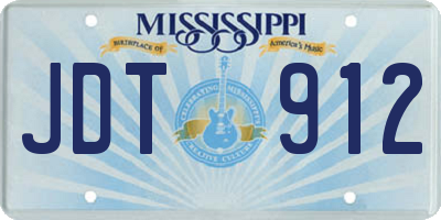 MS license plate JDT912