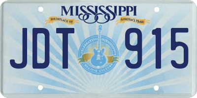 MS license plate JDT915