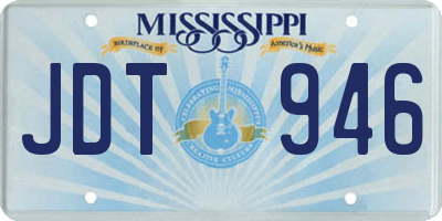MS license plate JDT946