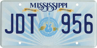 MS license plate JDT956