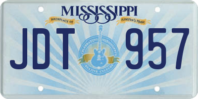 MS license plate JDT957