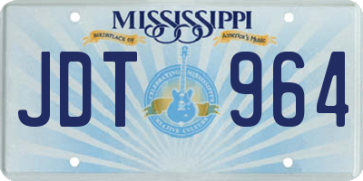 MS license plate JDT964