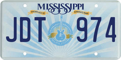 MS license plate JDT974