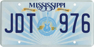MS license plate JDT976