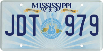 MS license plate JDT979