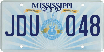 MS license plate JDU048