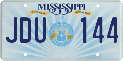 MS license plate JDU144
