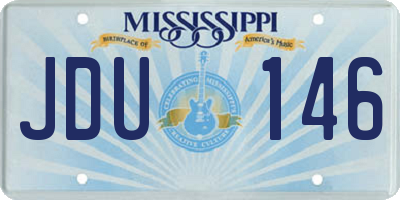 MS license plate JDU146