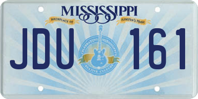 MS license plate JDU161