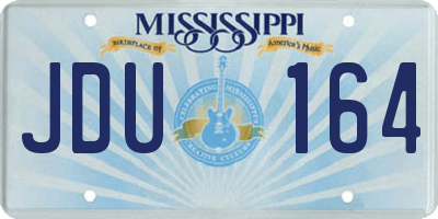 MS license plate JDU164