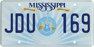 MS license plate JDU169