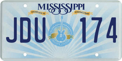 MS license plate JDU174